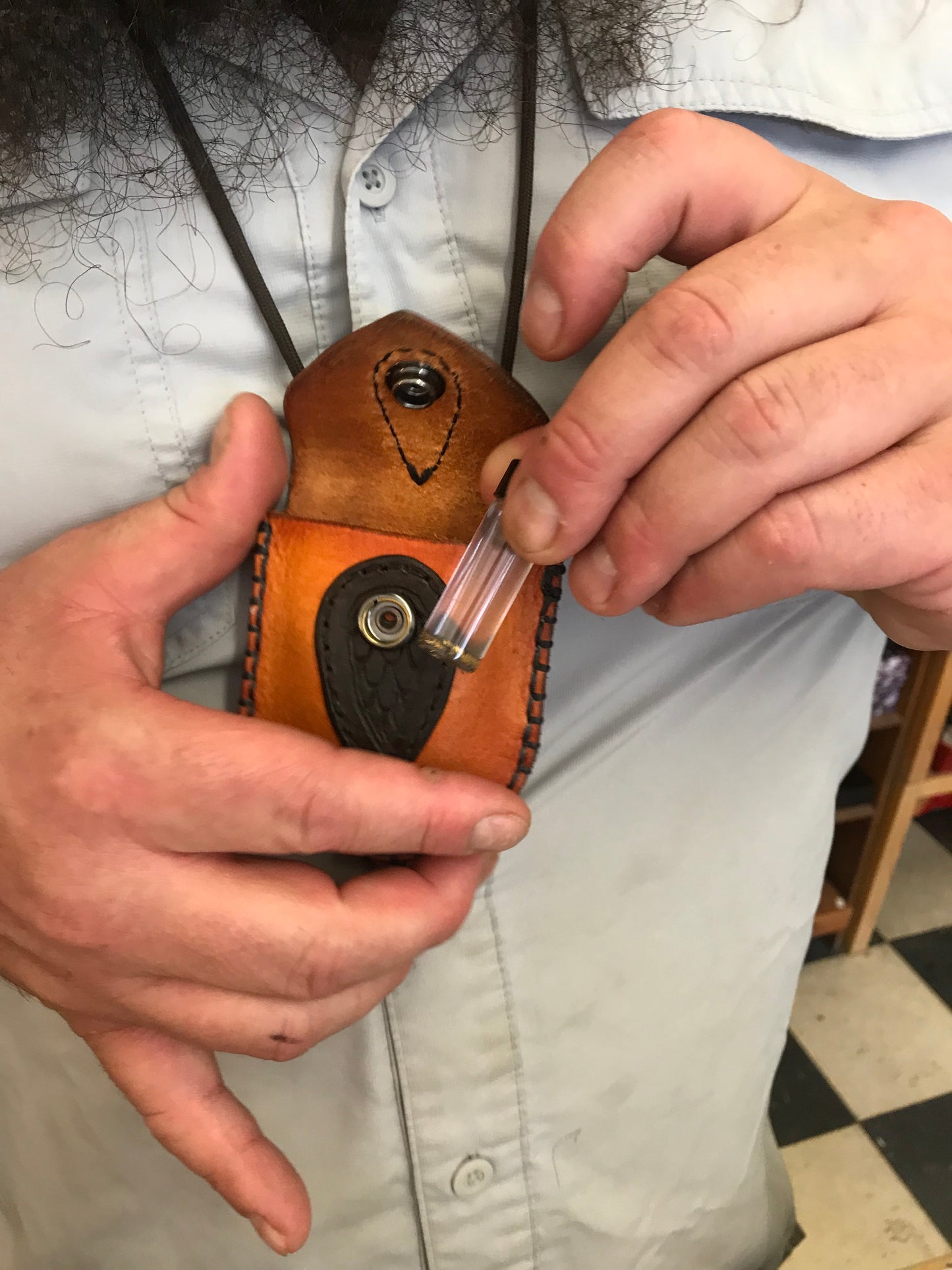 The Nipper neck pouch